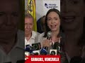 Primeras declaraciones de María Corina Machado tras elección presidencial en Venezuela