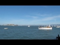 Amazing 747 jumbo jet low pass over the Golden Gate, 