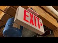 Exit Sign Setup 1