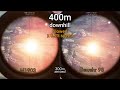 Battlefield 1 - M1903 vs Gewehr 98 sniper at 50m to 800m