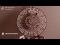 Pyrography Mayan Calendar Clock