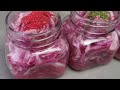 3 recipes for red onion/crisp pickles