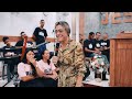 Susana Paula contando seu testemunho e o céu ficou baixinho e todos sentiram a presença de Deus