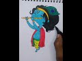 Little Krishna Drawing'..,by colour sketch pen.../ Please like the video and subscribe... ❤️🙏