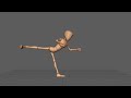 Bony Rig Animation Back Kick Update #2