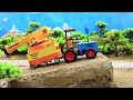 Diy tractor making mini Automatic Plowing Machine | diy Triple Drilling Gold Mining | HP Mini