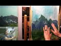 The Most SIMPLE Landscape Painting! Atmospheric Perspective & Abstraction