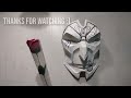 Making Jhin's mask from League of Legends