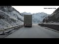 China to Pakistan via Khunjarab pass,winter snow fall and KKH Hunza