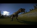 Trailcam: Tyrannosaurus Rex ambushes an Edmontosaurus Migration