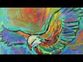 Gliding Eagle by Award Winning Artist Kendall F. Kessler #eaglepaintings #shorts #colorfulart #art