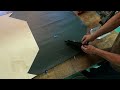 Cutting Cordura with a Maiman stack cutter.