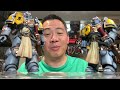 Comparison of JoyToy x Warhammer 40K Space Wolves Bladeguard Original Versus Re-Released Version