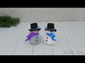 Without knitting!  Wonderful Snowmen made from yarn☃️Even a beginner can do it🎄Christmas decor DIY❄️