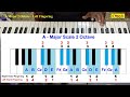 Learning A Major Scale Octave 1 , Octave 2 right and Left hand