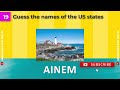 50 riddles Guess the names of the states of America through images and hints - Part 2