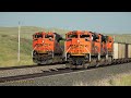 BNSF Unit Coal Trains in Picturesque Nebraska