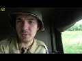 U.S. WW2 Reenactment - AWESOME Historical Convoy with ORIGINAL WWII Vehicles - Teuven Belgium Part2