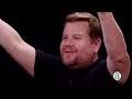 James Corden Experiences Mouth Karma While Eating Spicy Wings | Hot Ones