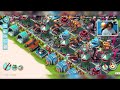 Boom Beach 4 MAX Shock Blasters vs Defending Hammerman