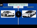 Which car is faster? knowledge about fastest cars