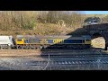 (HD) “Can he do it? Class 66 labours with heavy stone train”- sheer power! UK Trains (HD) UK Rails