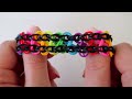 БРАСЛЕТ из резинок ДВОЙНАЯ БЕСКОНЕЧНОСТЬ на рогатке без станка Rainbow Loom Bands