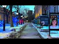 🇨🇦  Montréal Quebec Winter Walking Tour - Street Life in Canada [4K HDR/60fps]