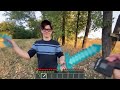 Minecraft in Real Life POV CRAFTING DIAMOND GUN - Realistic Minecraft vs real life