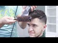 ASMR HAIRCUT !!! modern hairstyle and fade hair cutting | haircut tutorial | stylist elnar fade