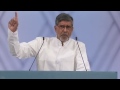 Watch Kailash Satyarthi's Nobel Peace Prize acceptance speech