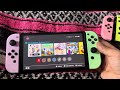Nintendo Switch Pastel Joy-cons On the Actual Switch