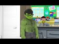 Nick Hulk Family Alphabet Monster VS Team Brave Police | Scary Teacher 3D Life Ezxy Kingmo Hero