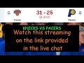 LIVE: New York Knicks vs Indiana Pacers NBA Basketball Match!
