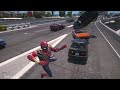 GTA 5-iron Spiderman jump from highest building crazy fail moments ragdoll | Euphoria Physics#gta5