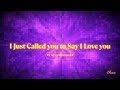 Stevie Wonder - I Just Called to Say I Love You