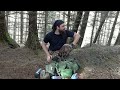 Poncho Shelter and a Blanket - Building a Debris Bed - Scottish Highlands Wild Camp with Minimal Kit