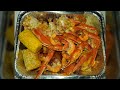 Snow Crab and Shrimp Lowcountry Seafood Boil With A Spicy, Garlic, Lemon Butter Sauce