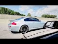 BMW V10 Full exhaust second gear pull! Loud!