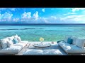 Tropical Beach Ambience - Bossa Nova Jazz Music & Ocean Waves Sounds For Deep Focus, Calming Effect