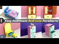 How to make a Paper Bathtub | DIY Dollhouse Bathtub | Bathroom Making | Eng Subtitles|Crafts At Ease