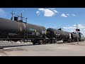 RARE! BNSF H-PUEDEN nuclear train with a caboose at Las Animas