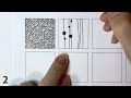 24 Zentangle Patterns | Tutorial  Step by Step #8  |  24 Doodle Patterns | Original Version