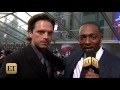 Anthony Mackie Crashes ET Interview, Becomes Correspondent at 'Captain America' Premiere