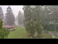 Heavy rain in Sweden from the 