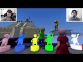 BALDI AND PIGGY SNOWBOARD JUMPING COMPETITION in HUMAN FALL FLAT