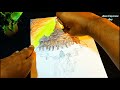 Ayodhya Ram Mandir Drawing with oil pastels | Part 2