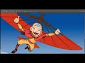 Desenhando e colorindo Avatar A Lenda de Aang