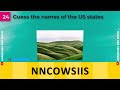 50 riddles Guess the names of the states of America through images and hints - Part 1
