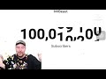 MrBeast reaching 100 million subs!